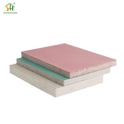 ‌Industrial Water Resistant Gypsum Plaster Board 12mm Ceiling Cladding Fiberglass Mesh Edges