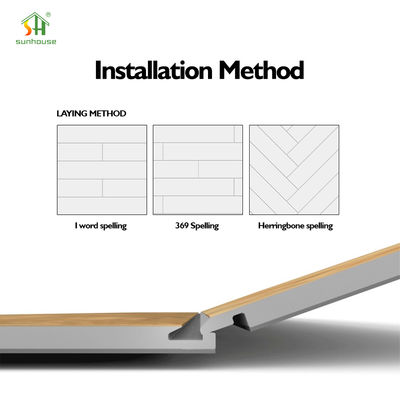 Durable SPC Click Flooring with 0.038㎡K/W Thermal Resistance R10 DS Slip Resistance and 20db/21db Sound Absorption