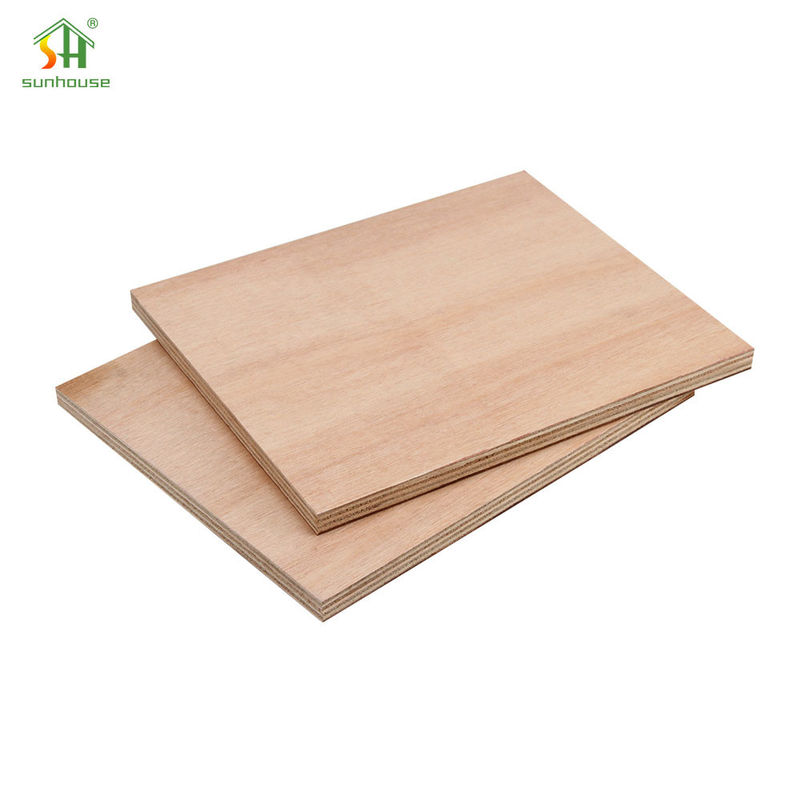 12mm Plywood Melamine Board Water Resistant 4*8 Ft For Construction Engineered Wood Panel