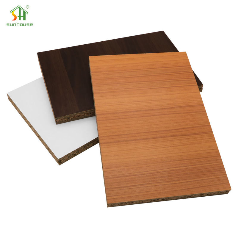 Custom Particle Board Moisture Resistant Melamine Chip Board For Kitchen Cabinets Panel