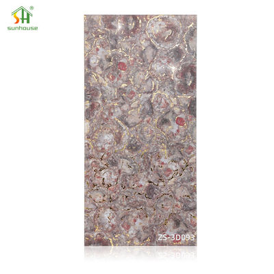 হালকা মার্বেল এফেক্ট ওয়াল প্যানেল 1220x2440mm এক্রাইলিক জলরোধী প্যানেল