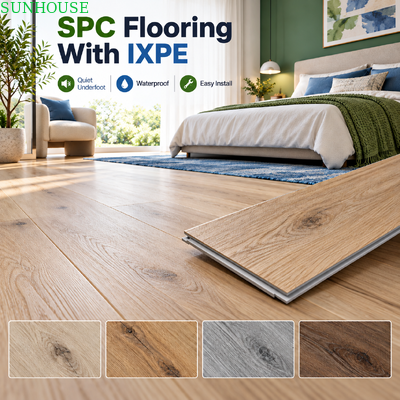 ভালো দাম উচ্চ ঘনত্বের এসপিসি ক্লিক মেঝে পাইকারি মেঝে প্রকল্পের জন্য স্থিতিশীল কোর কাঠামো সহ স্টীল কোর ভিনাইল বোর্ড অনলাইন